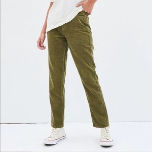 PACSUN Olive Corduroy Mom Jeans